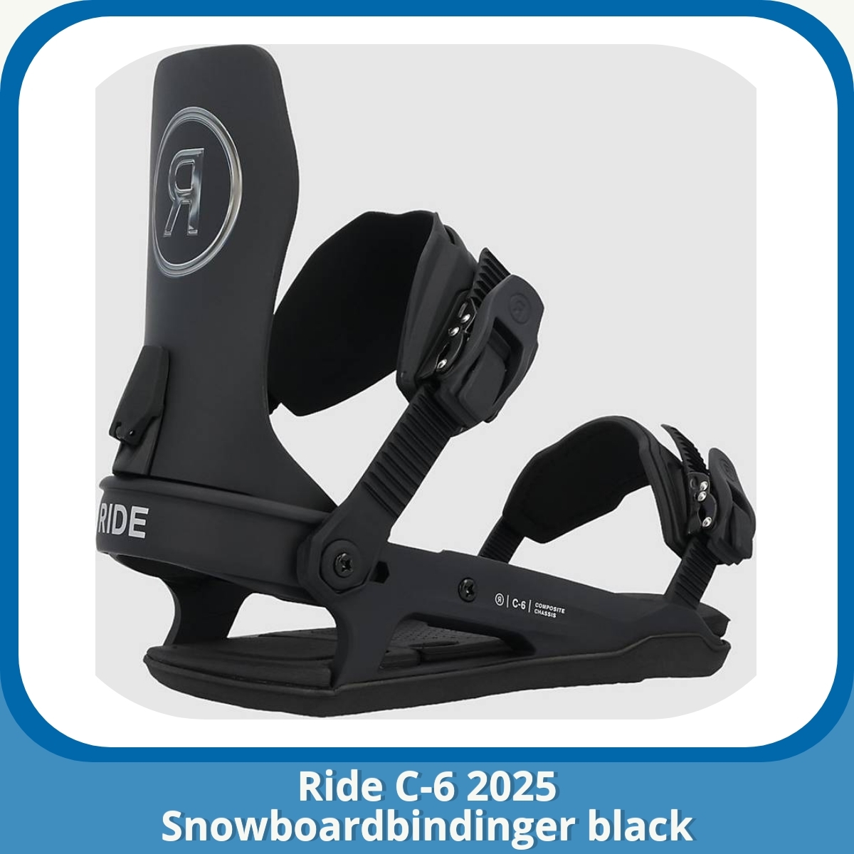 Anmeldelse af Ride C-6 2025 Snowboardbindinger black