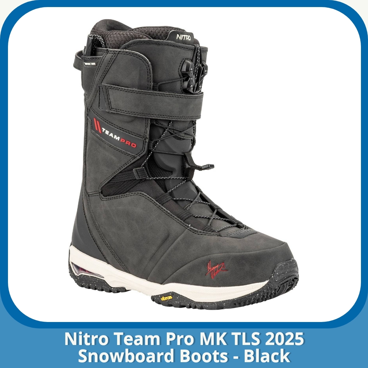 Anmeldelse af Nitro Team Pro MK TLS 2025 Snowboard Boots - Black