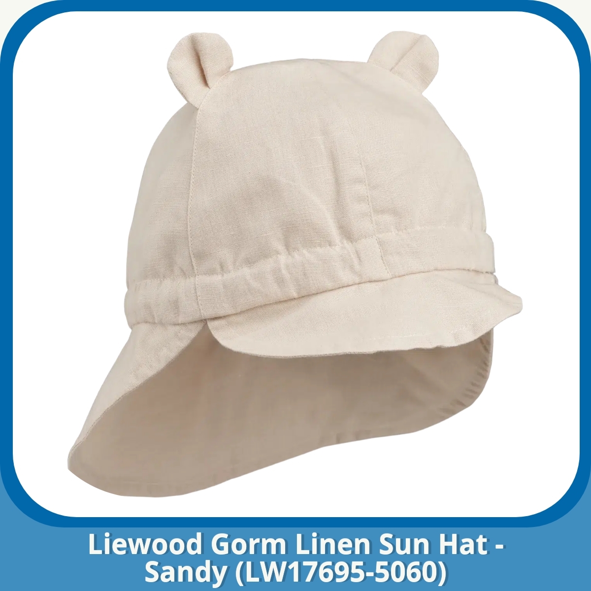 Anmeldelse af Liewood Gorm Linen Sun Hat - Sandy (LW17695-5060)