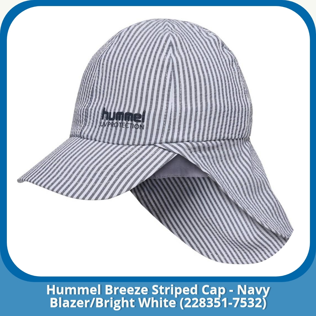 Anmeldelse af Hummel Breeze Striped Cap - Navy Blazer/Bright White (228351-7532)