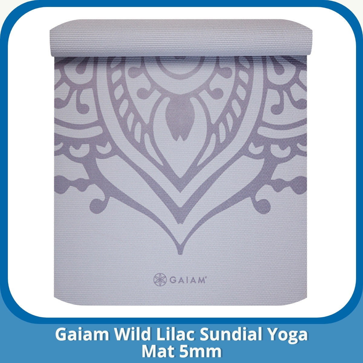 Anmeldelse af Gaiam Wild Lilac Sundial Yoga Mat 5mm