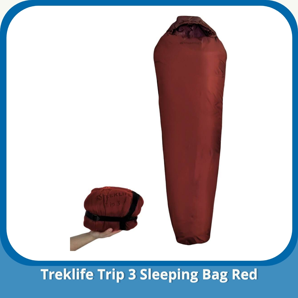 Anmeldelse af Treklife Trip 3 Sleeping Bag Red