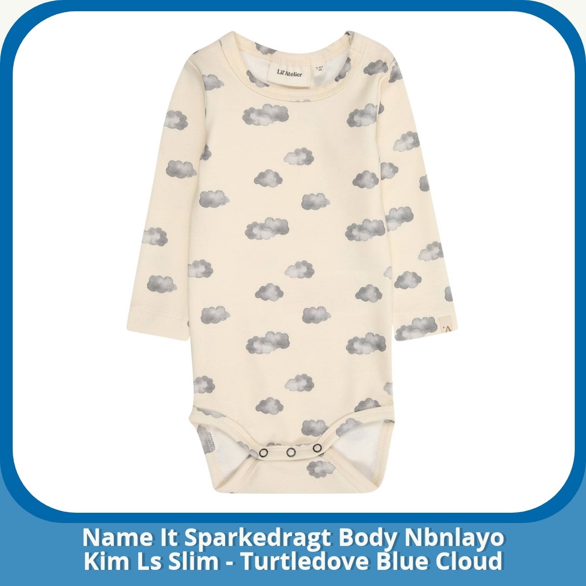 Anmeldelse af Name It Sparkedragt Body Nbnlayo Kim Ls Slim - Turtledove Blue Cloud