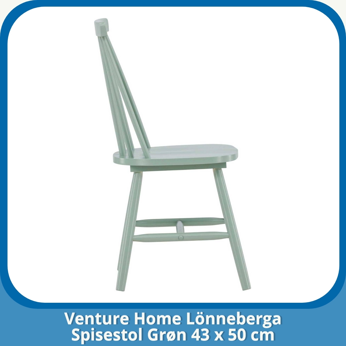 Anmeldelse af Venture Home Lönneberga Spisestol Grøn 43 x 50 cm