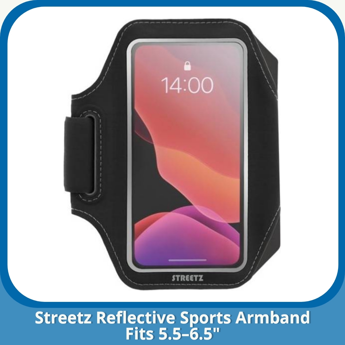 Anmeldelse af Streetz Reflective Sports Armband Fits 5.5–6.5