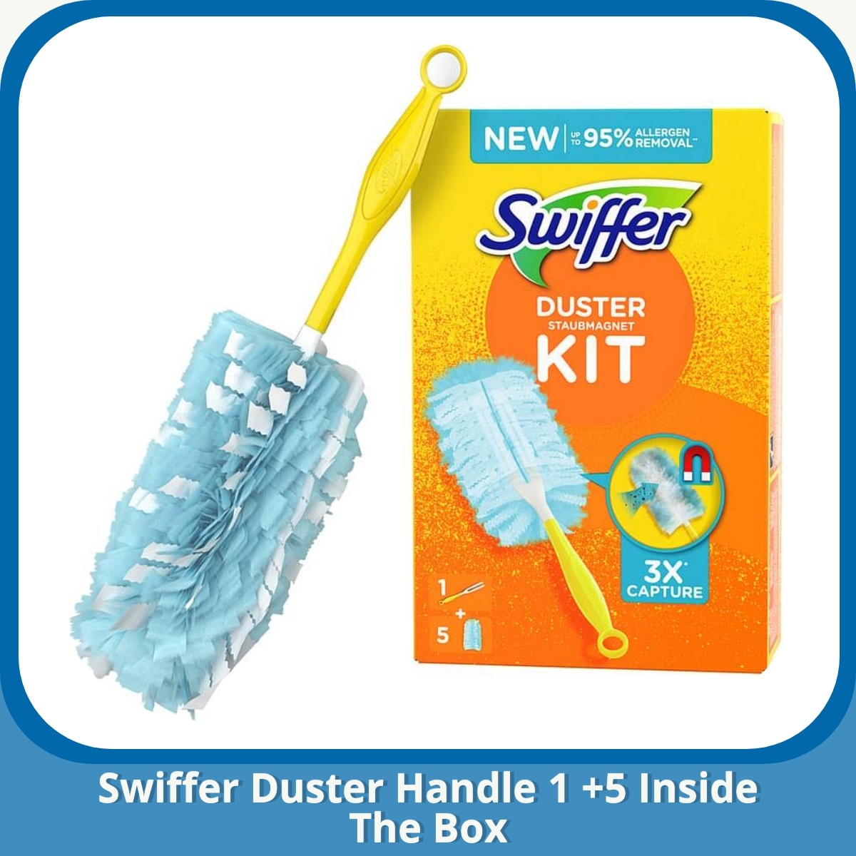 Anmeldelse af Swiffer Duster Handle 1 +5 Inside The Box