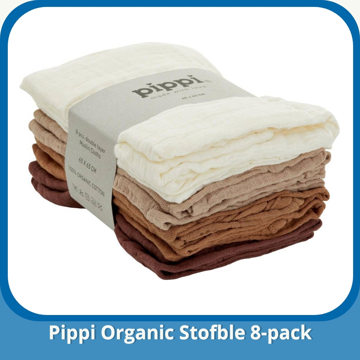 Anmeldelse af Pippi Organic Stofble 8-pack