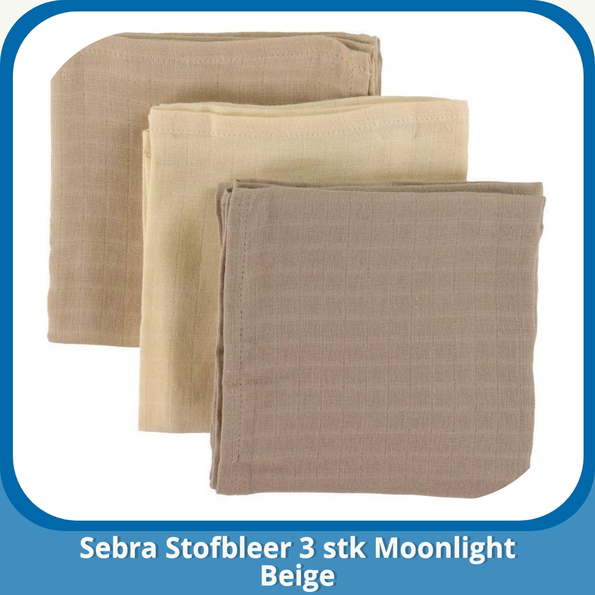 Anmeldelse af Sebra Stofbleer 3 stk Moonlight Beige