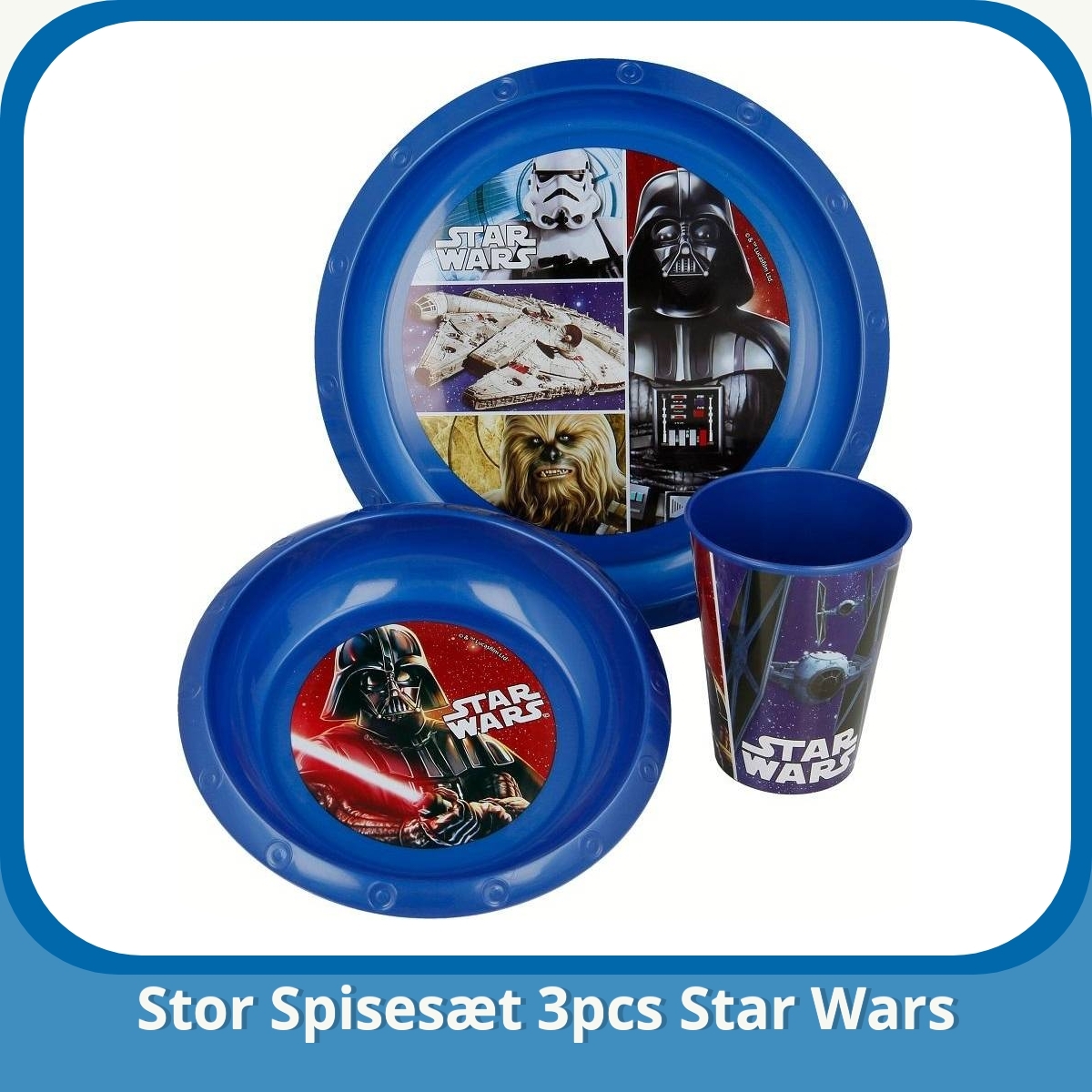 Anmeldelse af Stor Spisesæt 3pcs Star Wars