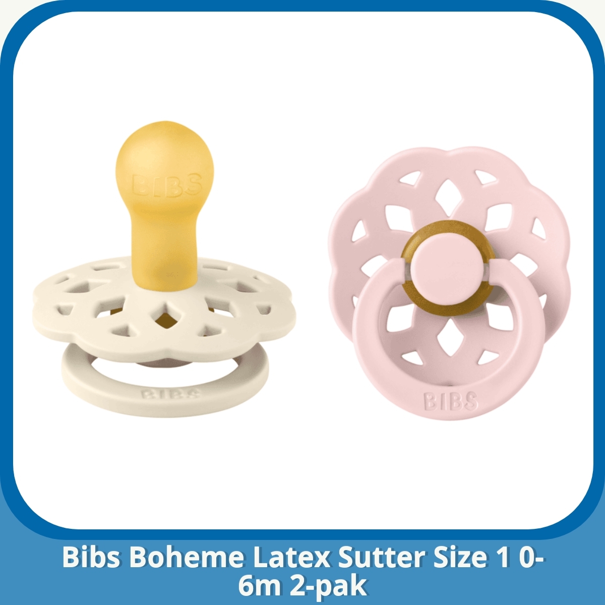 Anmeldelse af Bibs Boheme Latex Sutter Size 1 0-6m 2-pak