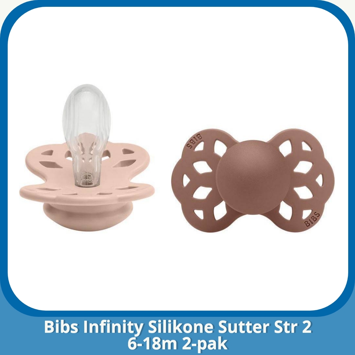 Anmeldelse af Bibs Infinity Silikone Sutter Str 2 6-18m 2-pak