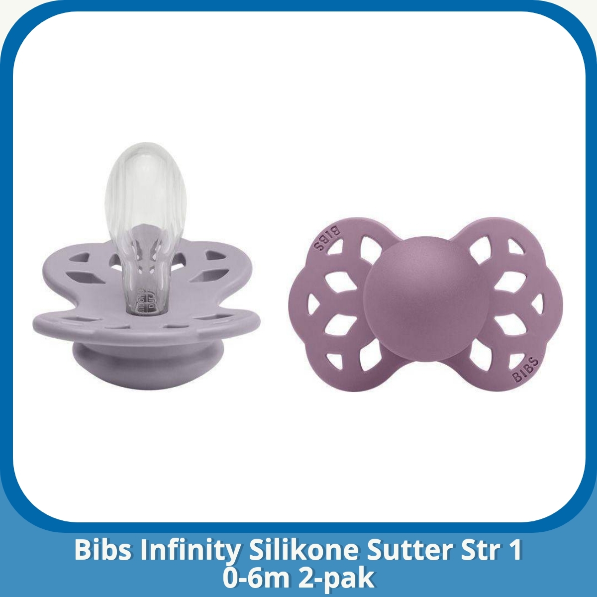 Anmeldelse af Bibs Infinity Silikone Sutter Str 1 0-6m 2-pak