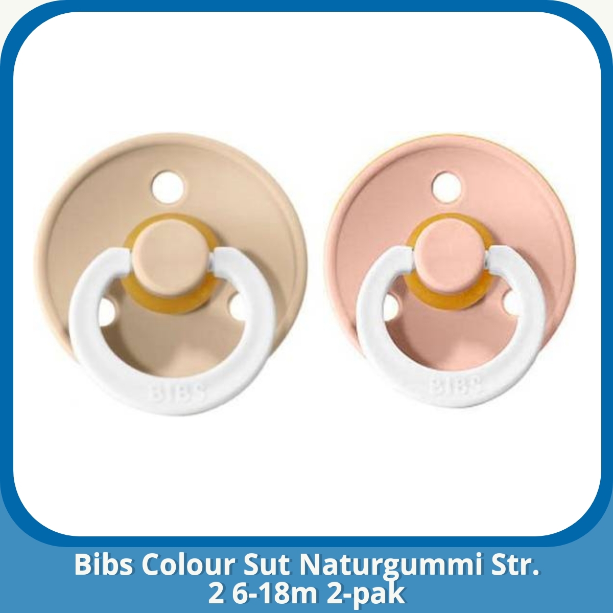 Anmeldelse af Bibs Colour Sut Naturgummi Str. 2 6-18m 2-pak
