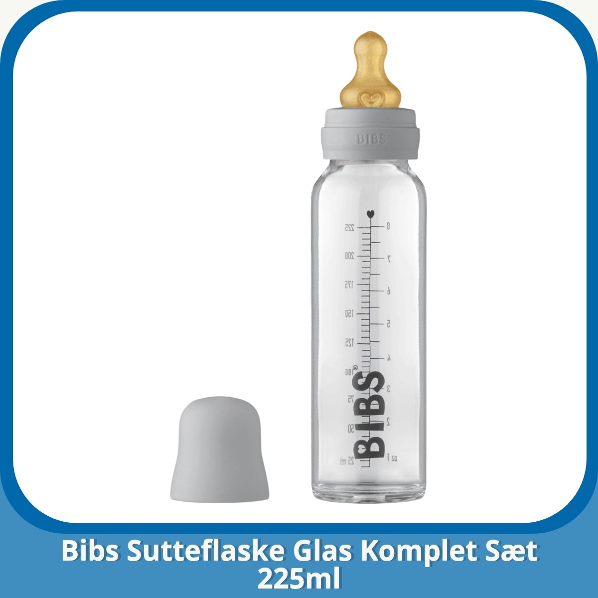 Anmeldelse af Bibs Sutteflaske Glas Komplet Sæt 225ml