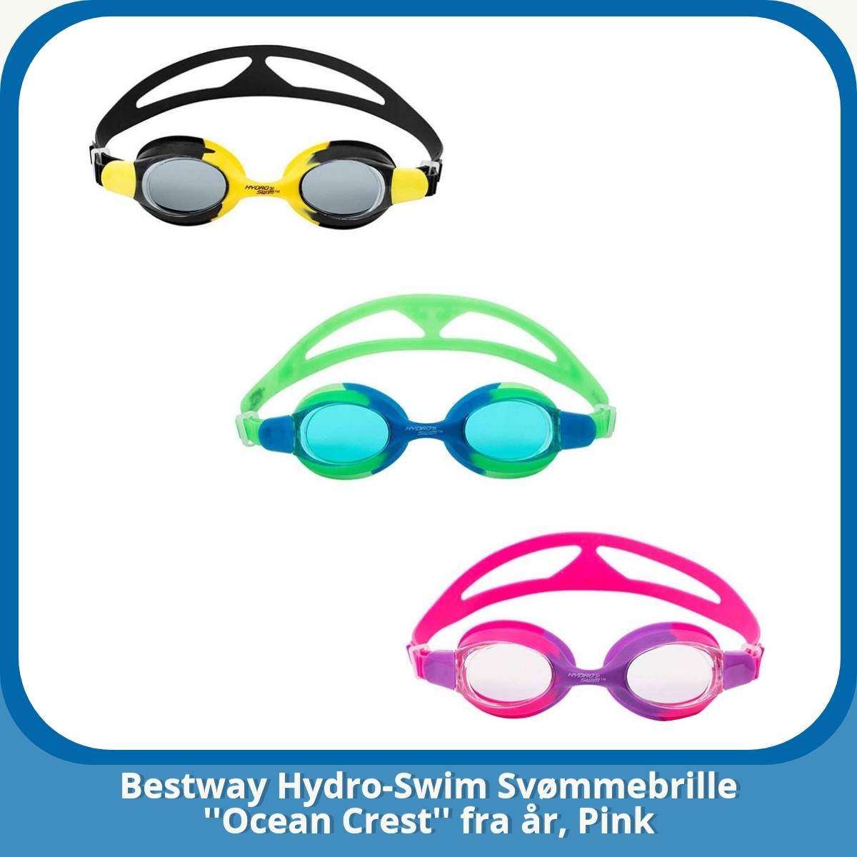 Anmeldelse af Bestway Hydro-Swim Svømmebrille ''Ocean Crest'' fra år, Pink