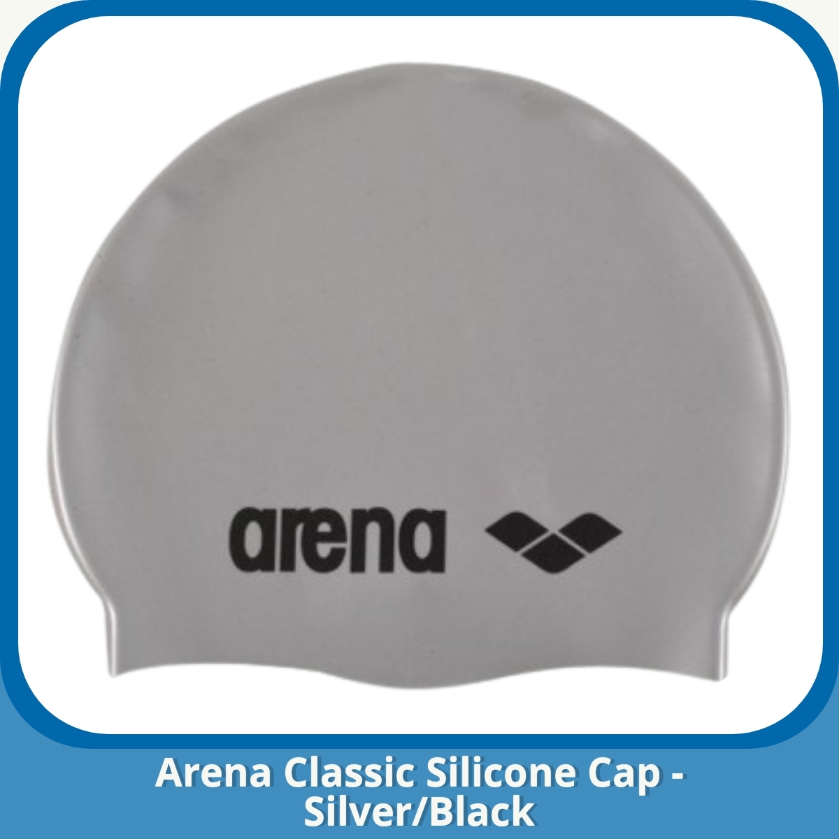 Anmeldelse af Arena Classic Silicone Cap - Silver/Black