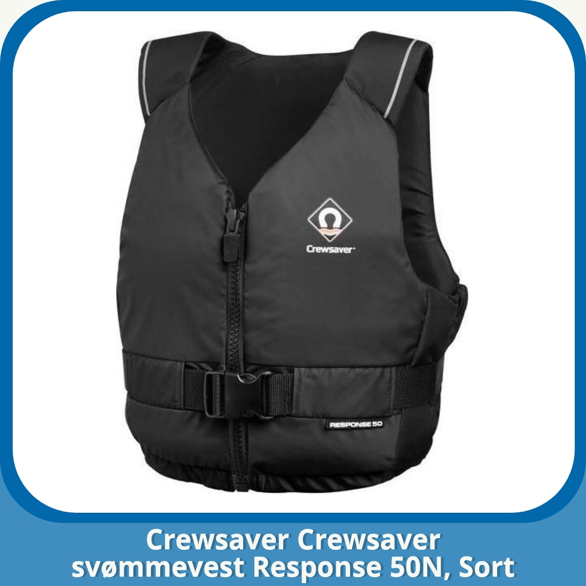 Anmeldelse af Crewsaver Crewsaver svømmevest Response 50N, Sort
