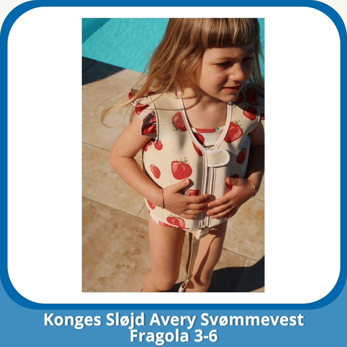 Anmeldelse af Konges Sløjd Avery Svømmevest Fragola 3-6