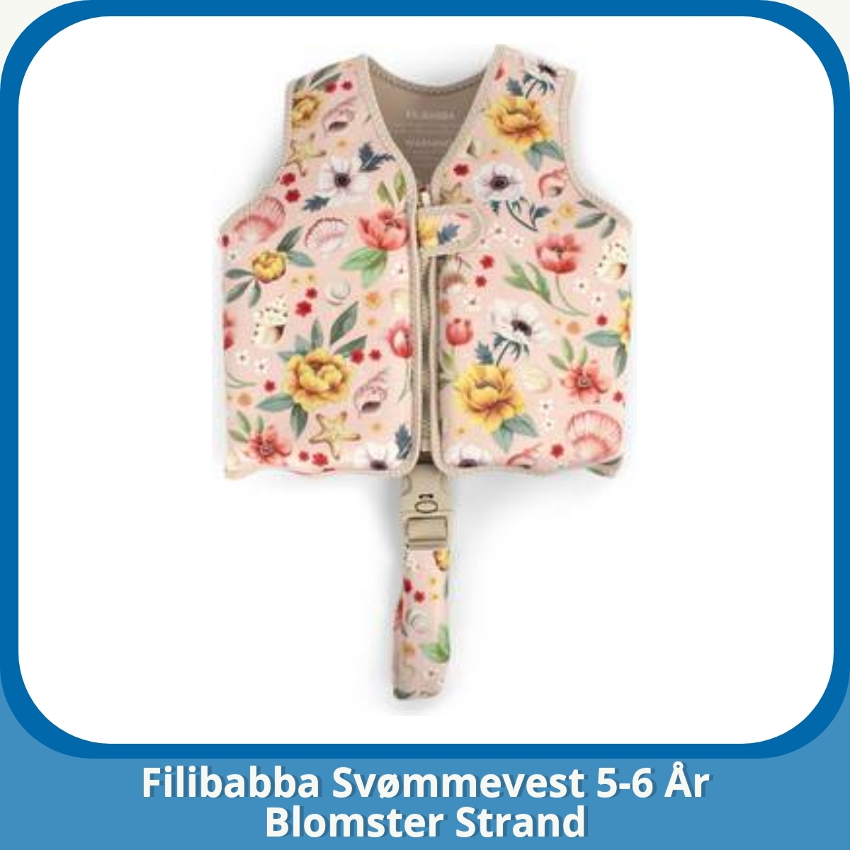 Anmeldelse af Filibabba Svømmevest 5-6 År Blomster Strand
