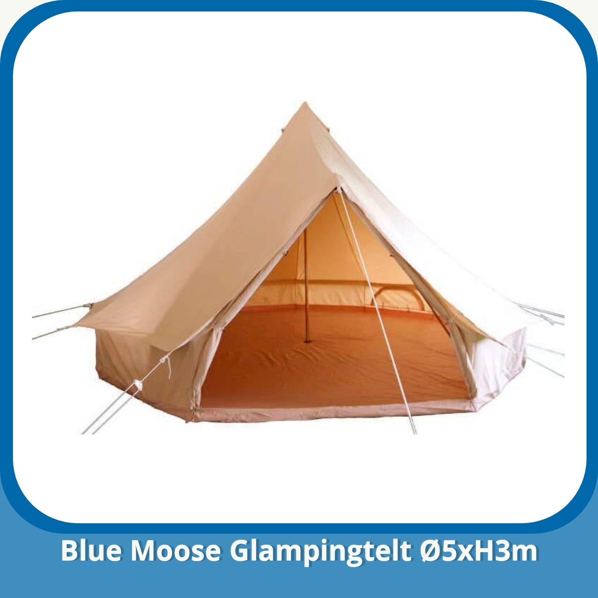 Anmeldelse af Blue Moose Glampingtelt Ø5xH3m