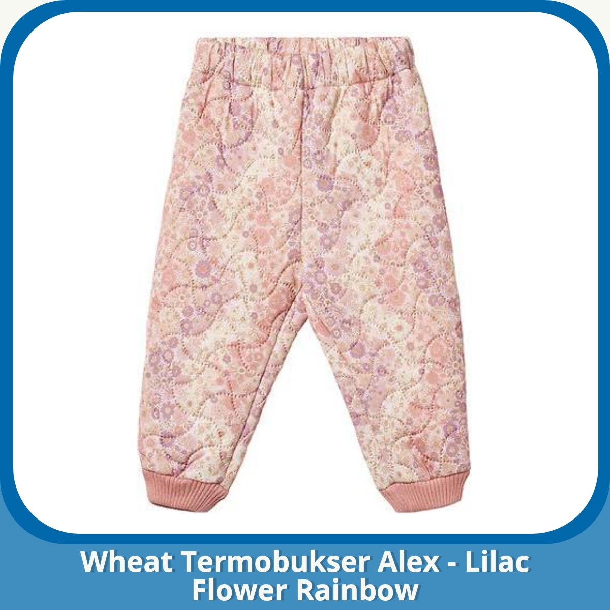 Anmeldelse af Wheat Termobukser Alex - Lilac Flower Rainbow