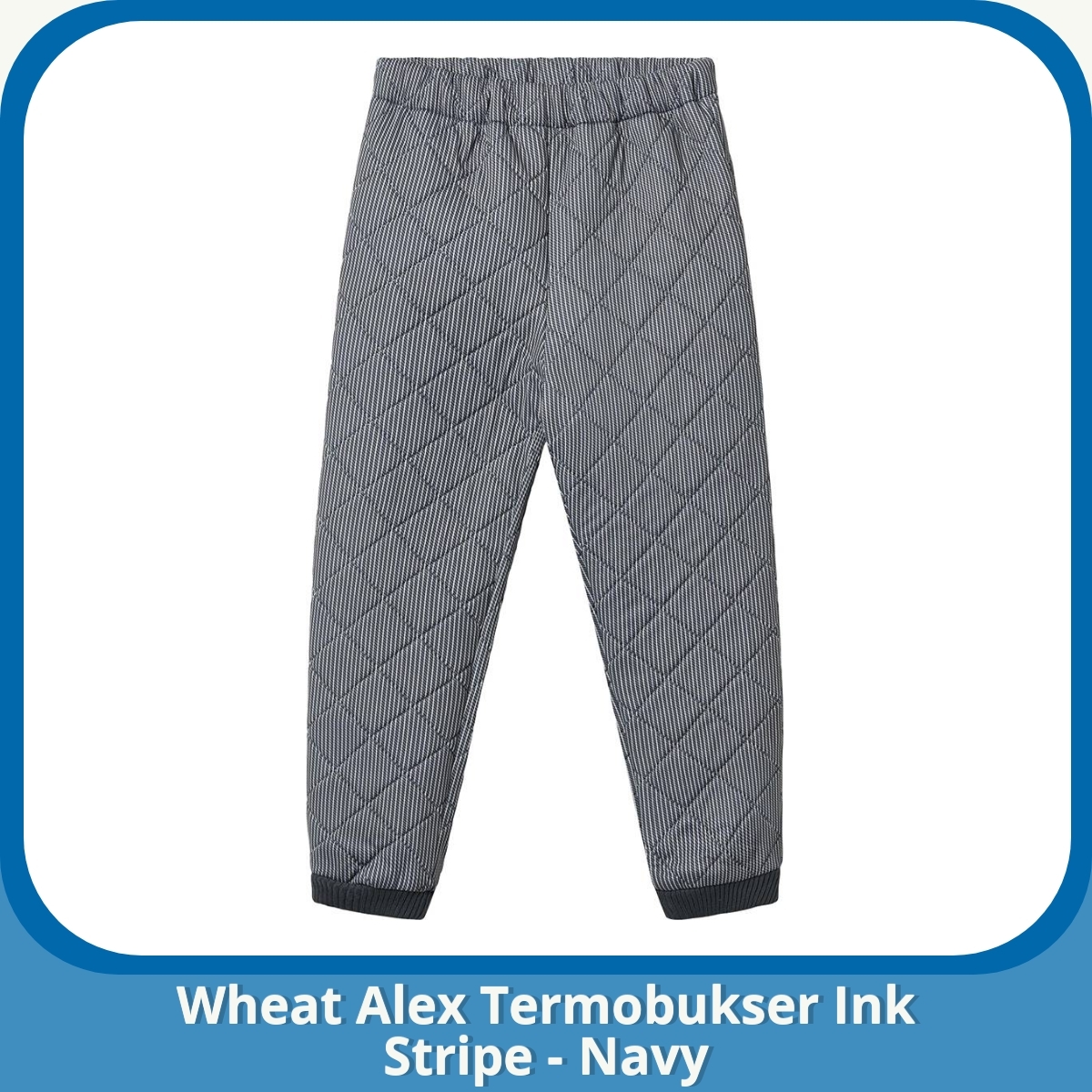 Anmeldelse af Wheat Alex Termobukser Ink Stripe - Navy