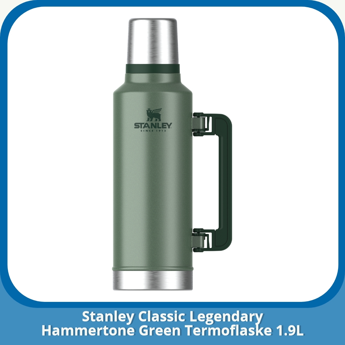 Anmeldelse af Stanley Classic Legendary Hammertone Green Termoflaske 1.9L