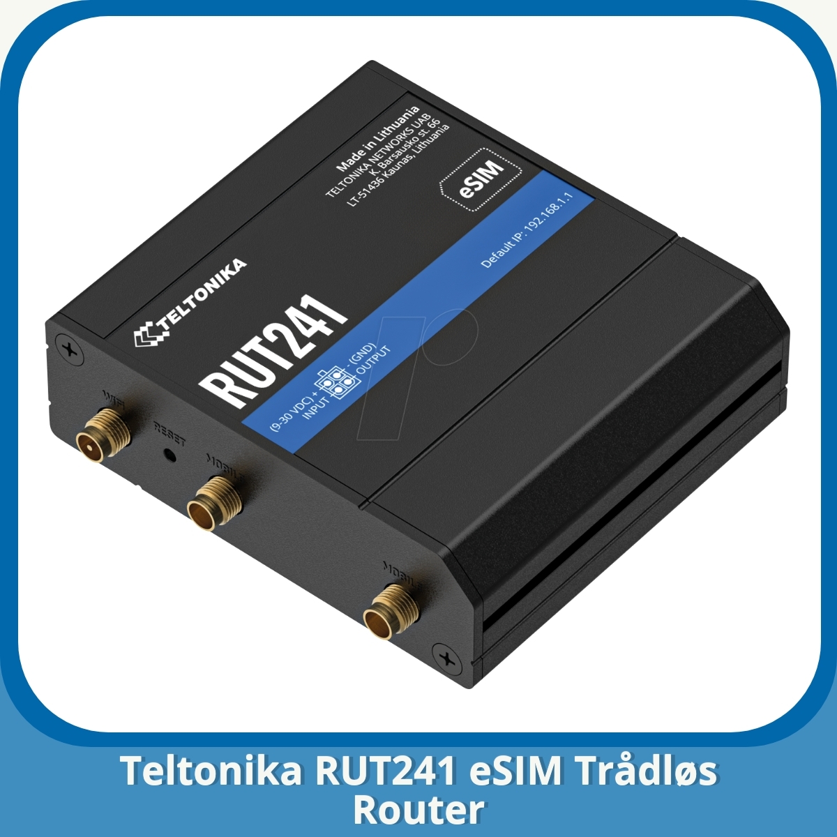Anmeldelse af Teltonika RUT241 eSIM Trådløs Router