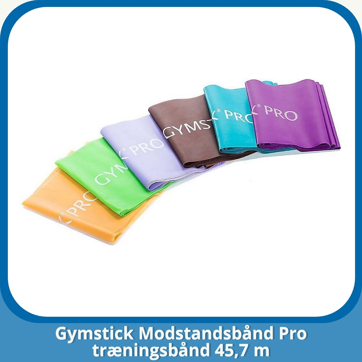 Anmeldelse af Gymstick Modstandsbånd Pro træningsbånd 45,7 m
