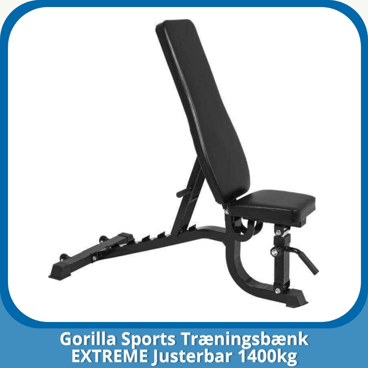 Anmeldelse af Gorilla Sports Træningsbænk EXTREME Justerbar 1400kg