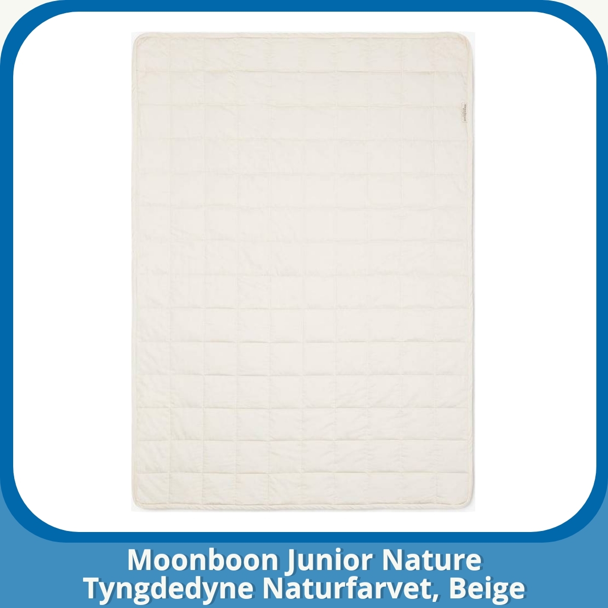Anmeldelse af Moonboon Junior Nature Tyngdedyne Naturfarvet, Beige