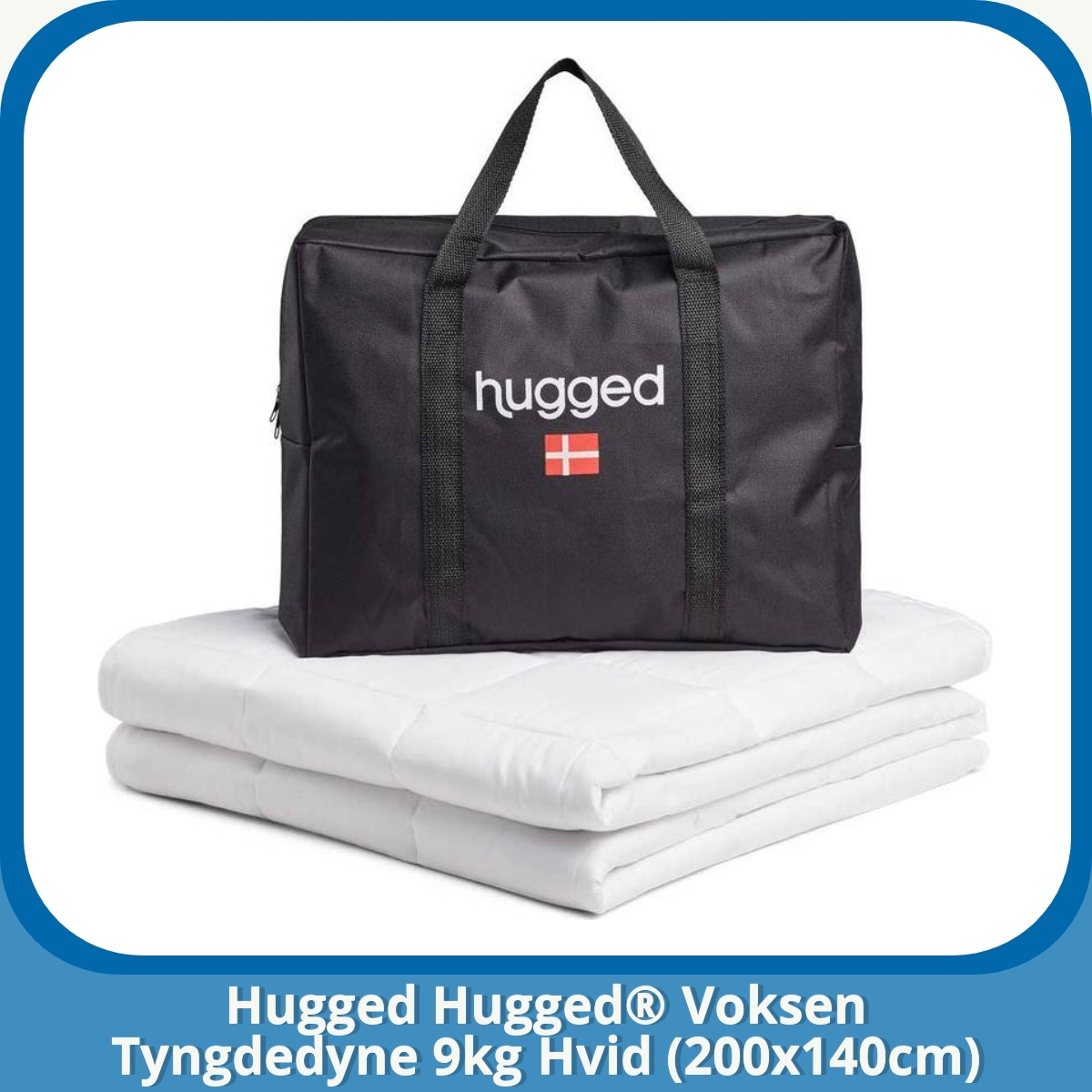 Anmeldelse af Hugged Hugged® Voksen Tyngdedyne 9kg Hvid (200x140cm)