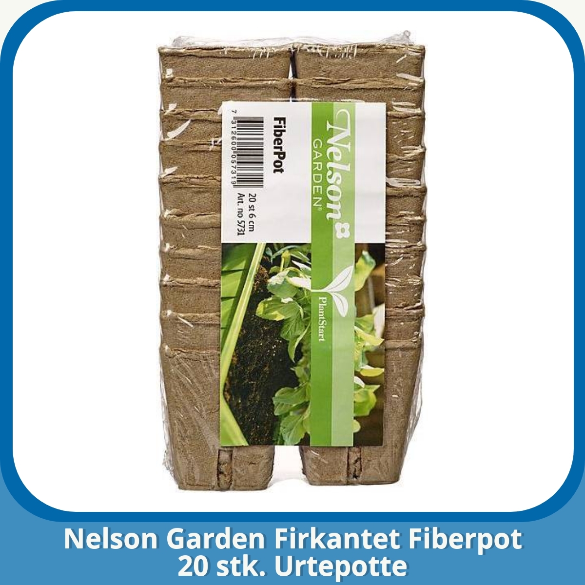 Anmeldelse af Nelson Garden Firkantet Fiberpot 20 stk. Urtepotte