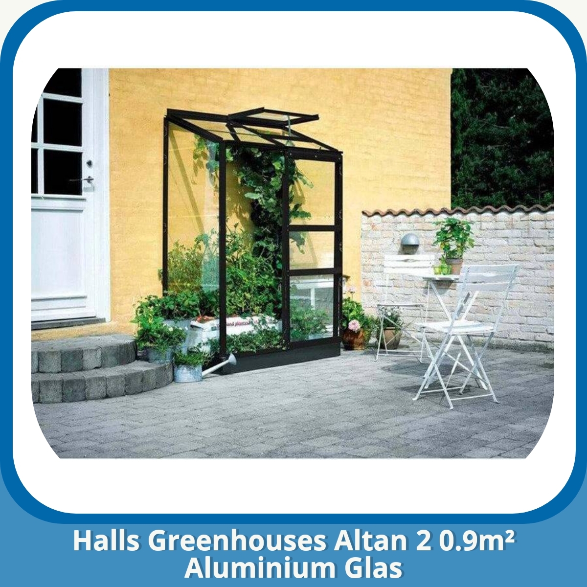 Anmeldelse af Halls Greenhouses Altan 2 0.9m² Aluminium Glas