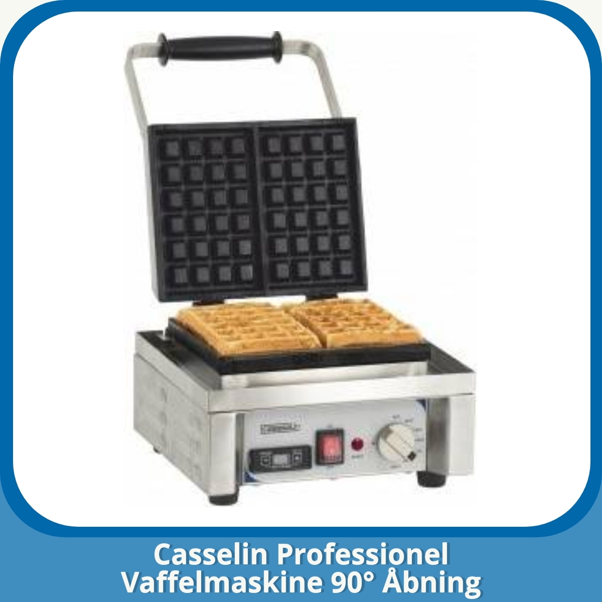 Anmeldelse af Casselin Professionel Vaffelmaskine 90° Åbning