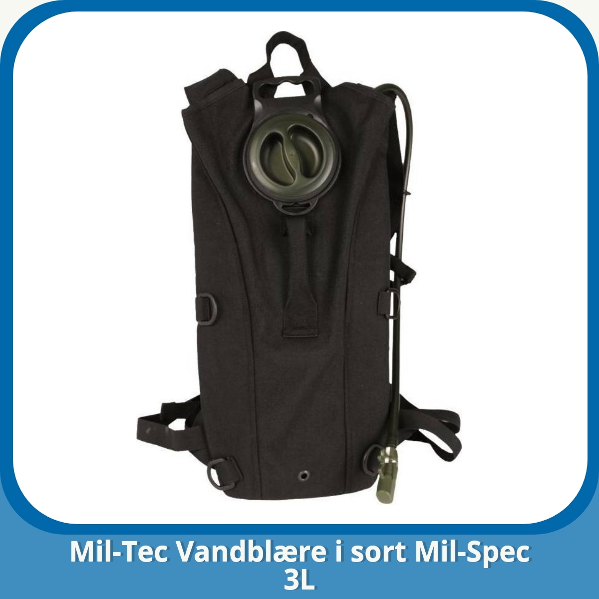 Anmeldelse af Mil-Tec Vandblære i sort Mil-Spec 3L