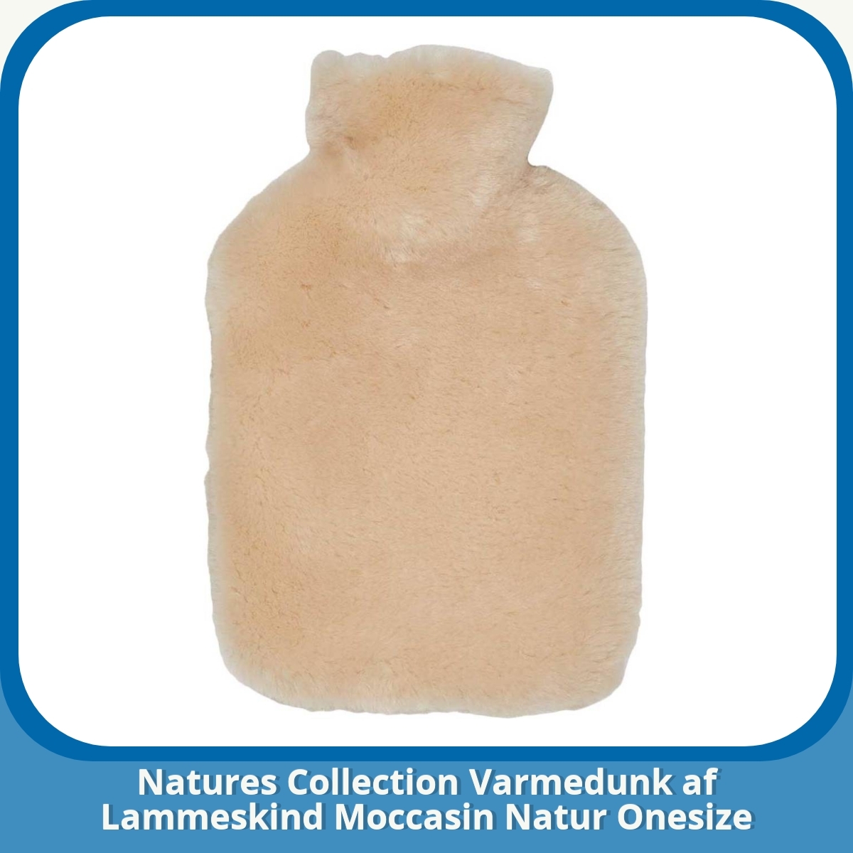 Anmeldelse af Natures Collection Varmedunk af Lammeskind Moccasin Natur Onesize