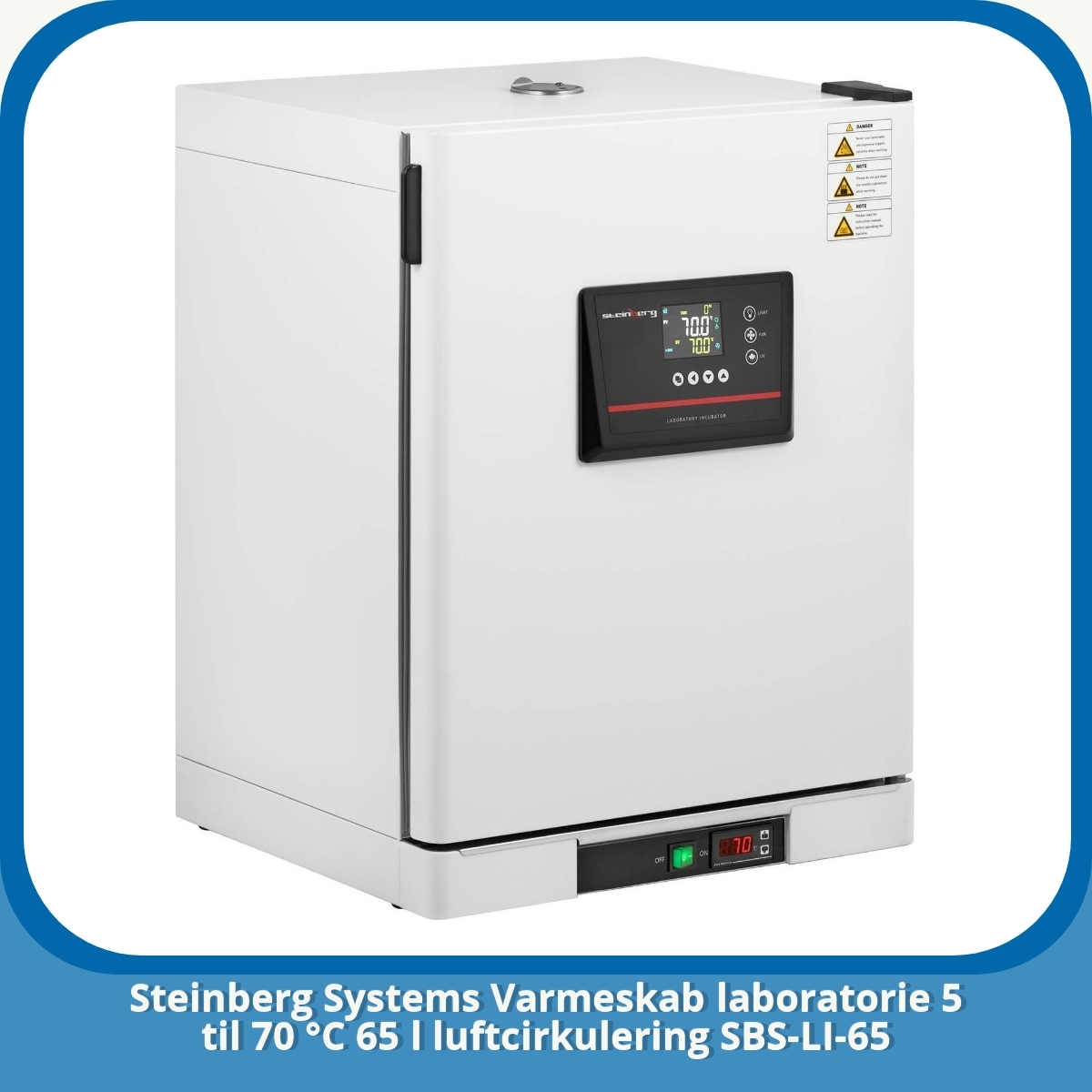 Anmeldelse af Steinberg Systems Varmeskab laboratorie 5 til 70 °C 65 l luftcirkulering SBS-LI-65