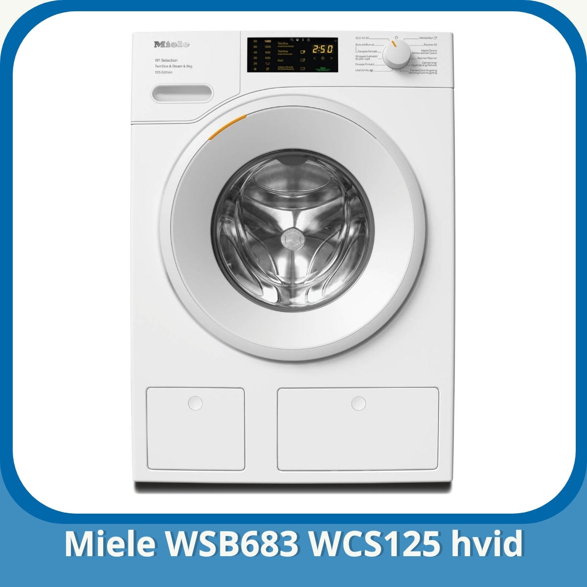 Anmeldelse af Miele WSB683 WCS125 hvid