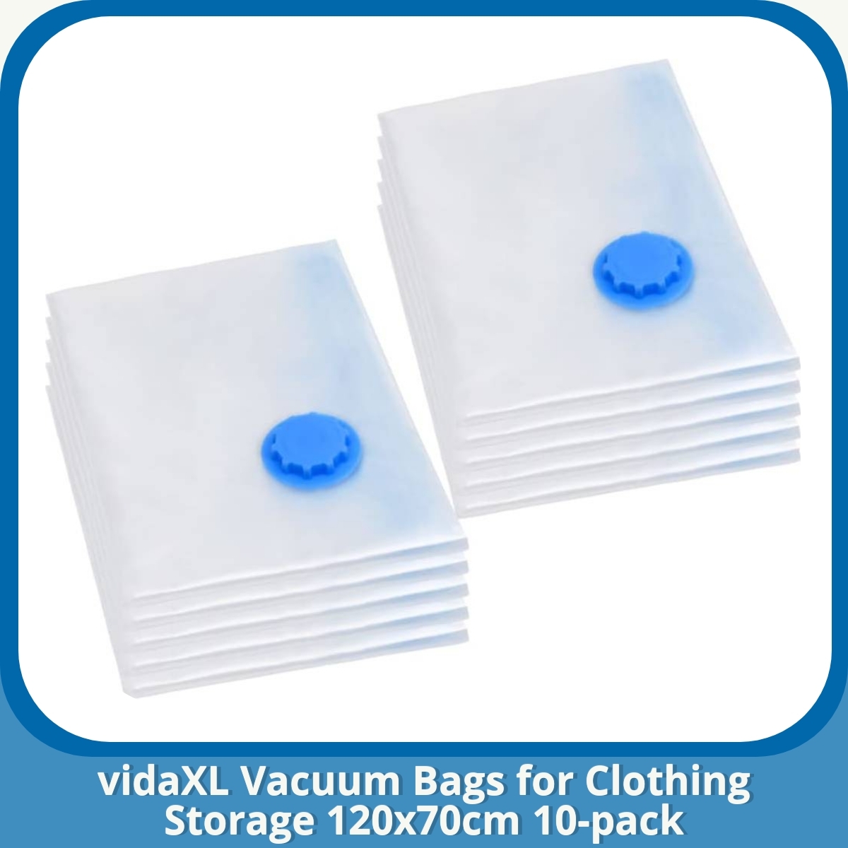 Anmeldelse af vidaXL Vacuum Bags for Clothing Storage 120x70cm 10-pack