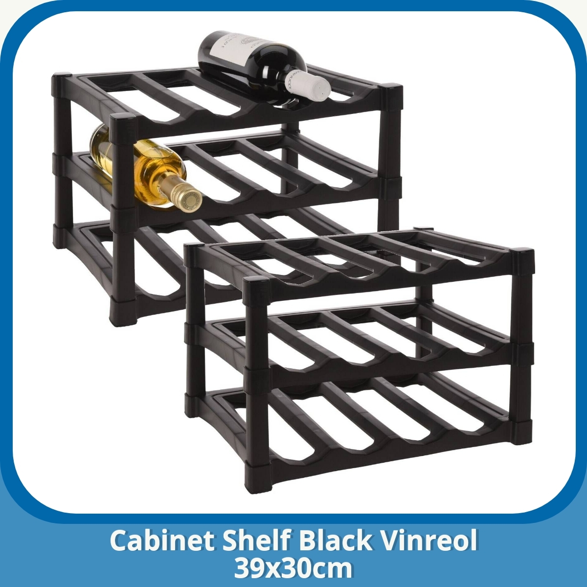 Anmeldelse af Cabinet Shelf Black Vinreol 39x30cm