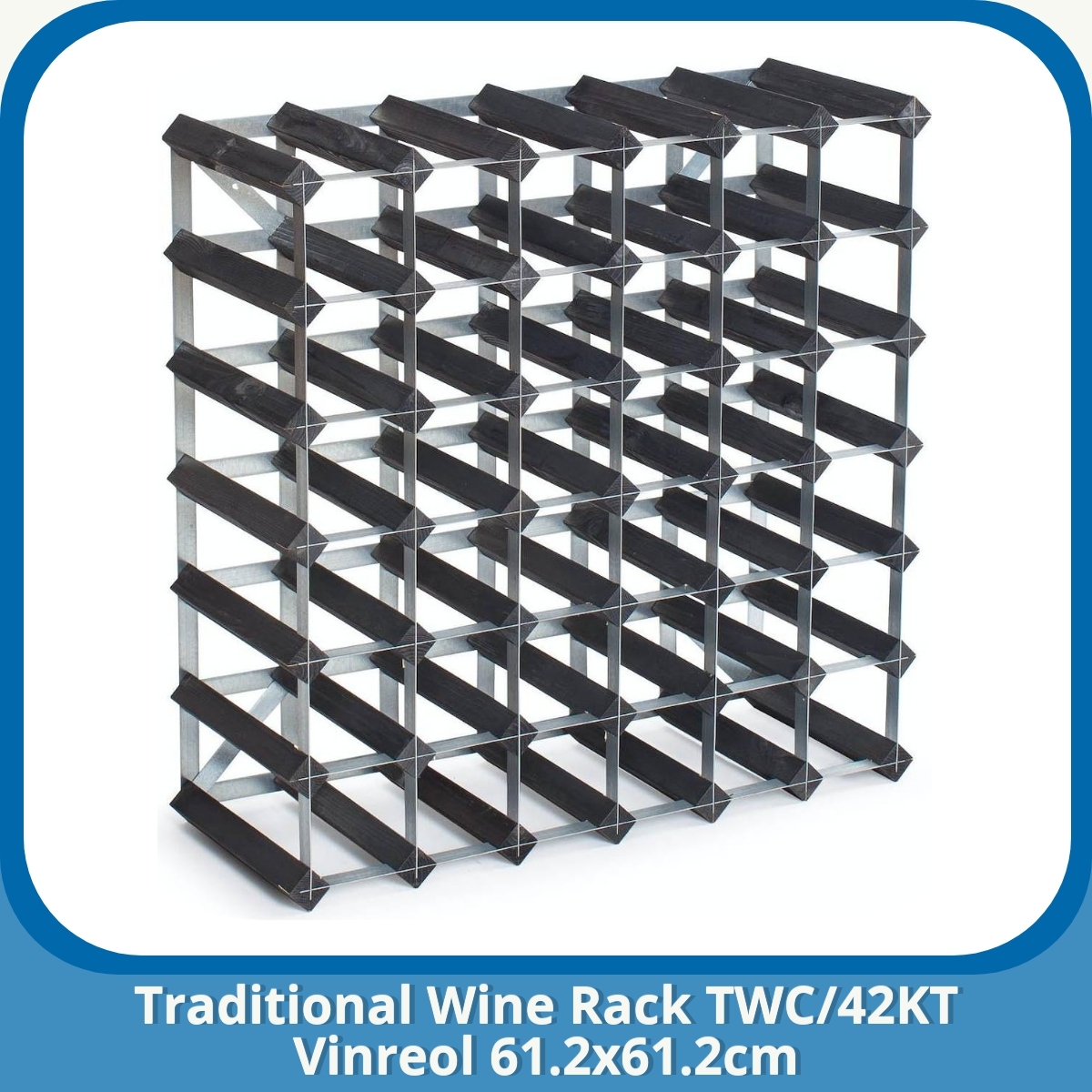 Anmeldelse af Traditional Wine Rack TWC/42KT Vinreol 61.2x61.2cm