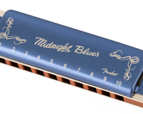 Fender Midnight Blues Harmonica in C set forfra
